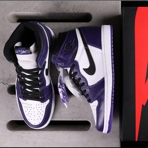 Jordan Court purple 1s